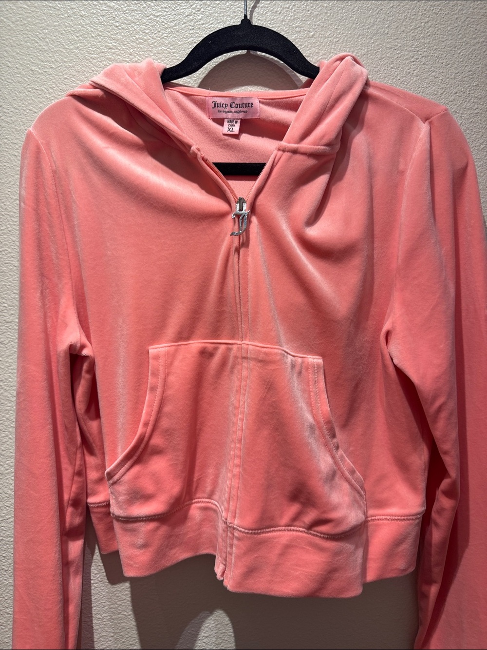 Juicy Couture Coral Pink Velour Sweatsuit